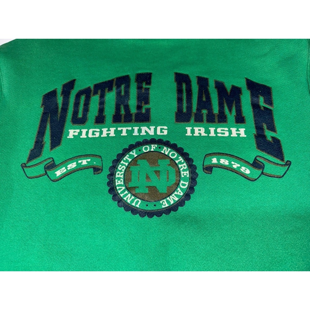 VTG 90s Notre Dame Fighting Irish Jansport M/L Crewneck Sweatshirt USA College - Picture 3 of 13